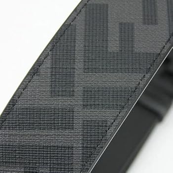 フェンディ ブラック ベルト サイズ95 FFスクエアベルト レザー ブラック | Fendi